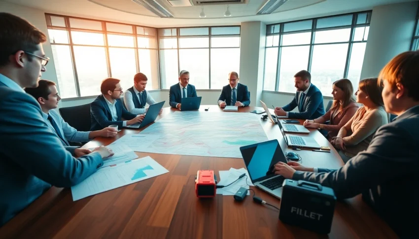 Engage in Emergency Response Planning during a professional team session in a bright boardroom.