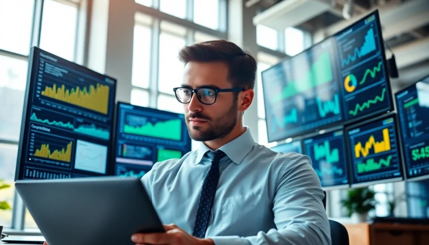 Analyze data to find competitor customers in a modern office environment.