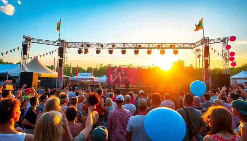 Discover the lively atmosphere of 汽水音乐海外 music festival with diverse artists performing on stage.
