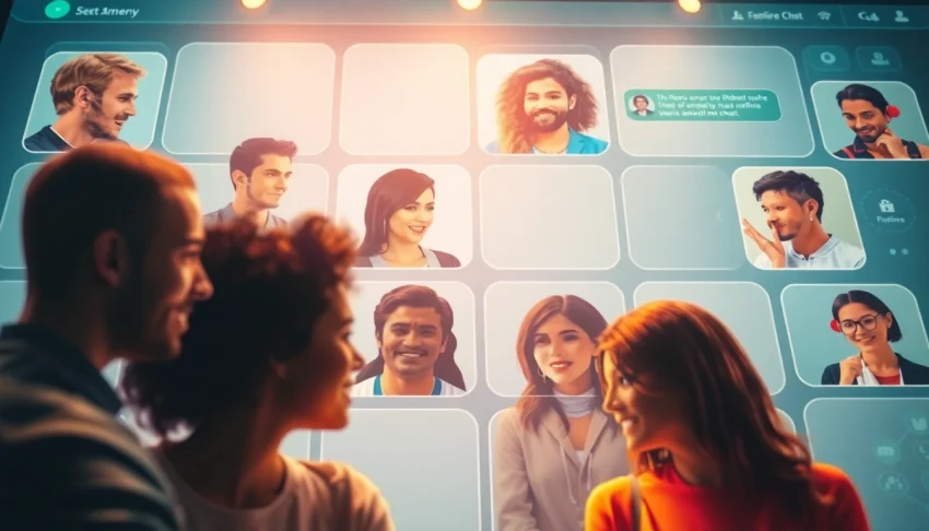 Engage in meaningful دردشة كتابية through a modern chat interface, highlighting diverse interactions.