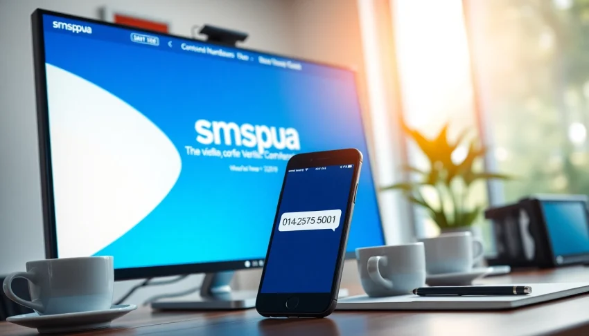 Utilize smspva to receive SMS codes efficiently in a modern workspace setting.