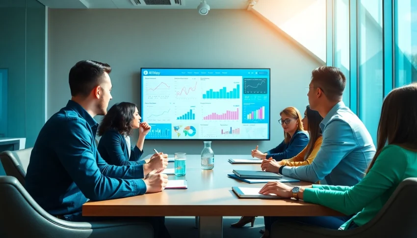 Analyze data for competitive intelligence using AI in a modern business environment.