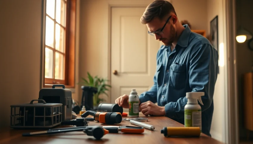 Ensure effective pest control Sydney services with a professional technician examining a home.