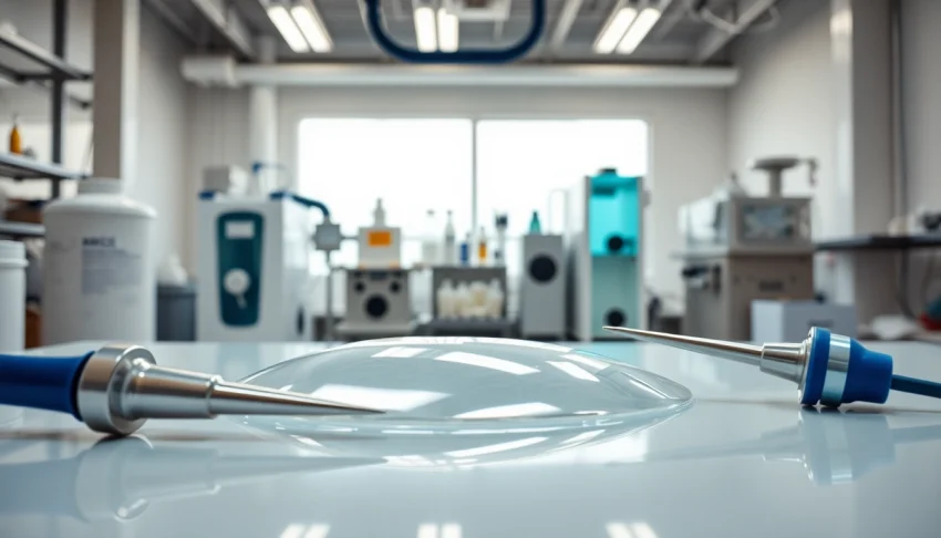 Utilizing infusion resins to create high-performance composite parts in a modern laboratory.