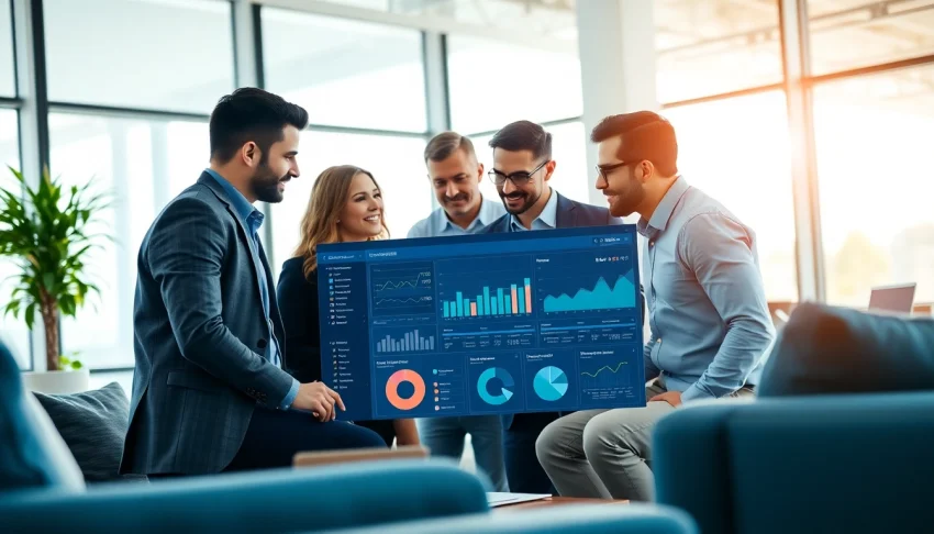 Analyze competitive intelligence data during a collaborative strategy session.