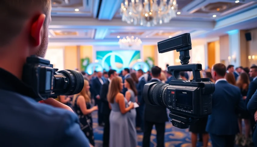 Capture Miami Corporate Event Videography Photography showcasing a professional videographer at a corporate event.