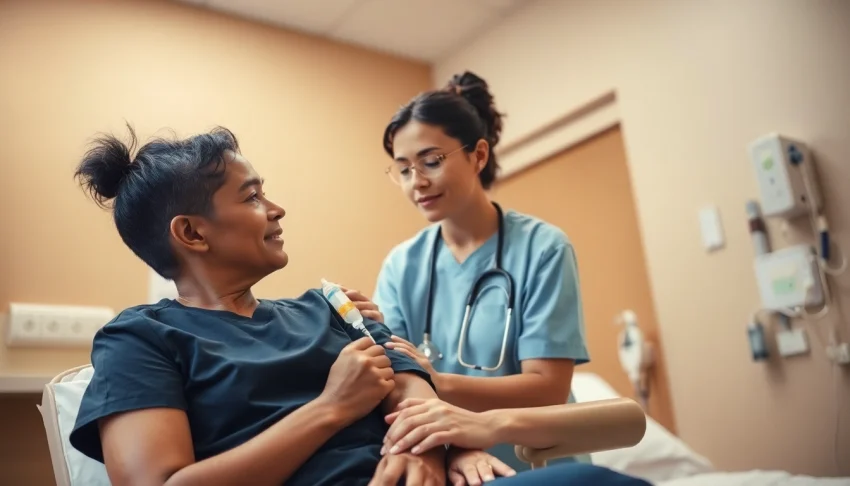 Enhance energy and wellness through a nad infusion in a calm healthcare setting.