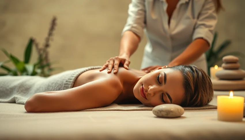 Experience NW Washington DC Massage services in a serene spa setting with a professional masseuse.