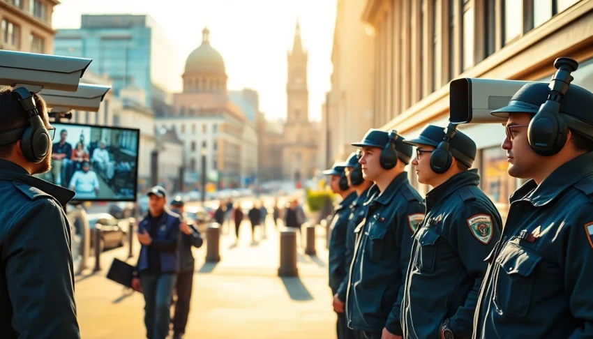 Security Company Leeds professionals monitoring city safety with advanced technology.