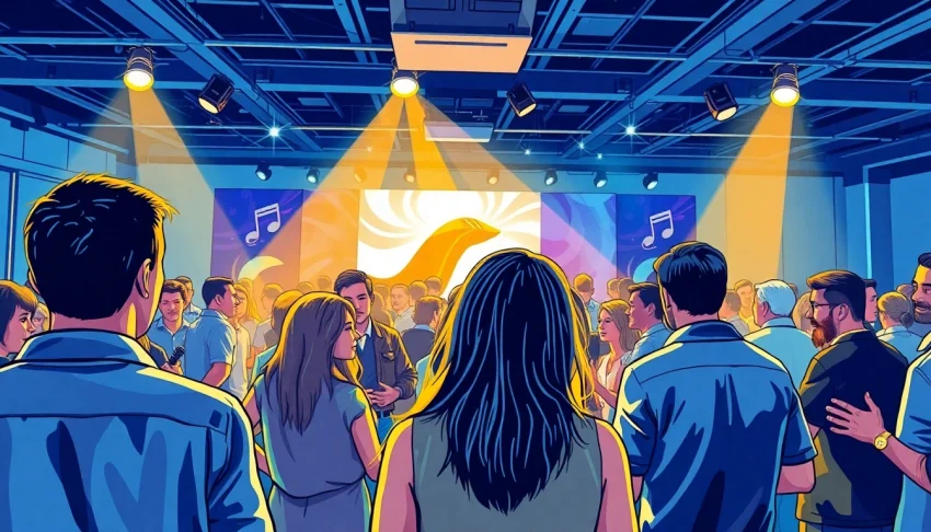 Showcase of the best music pr company connecting artists and media at an engaging event.