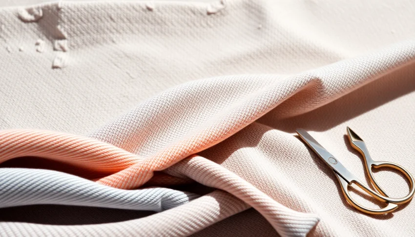 Punta di Roma stoffen met rijke kleuren en elastische textuur in een elegante setting.