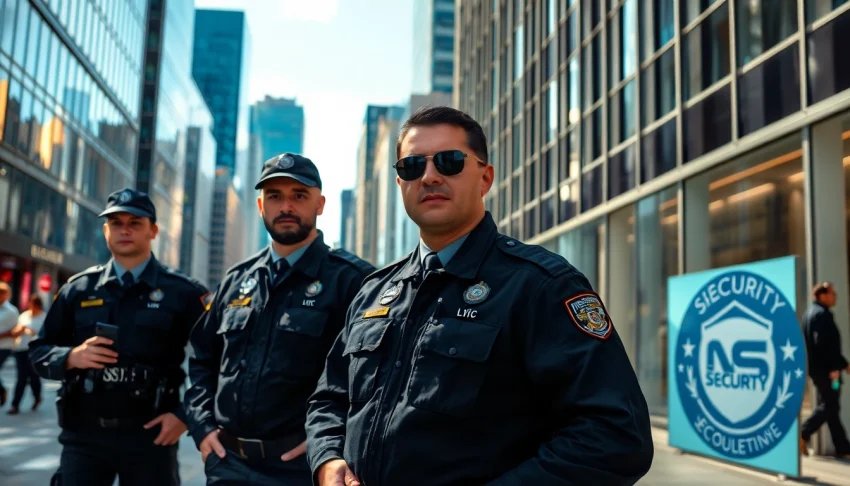 Security Company Leeds' dedicated team safeguarding a busy urban area.