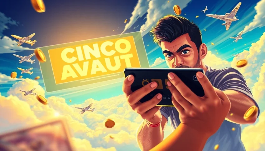 Engaging moment of Pinco Aviator game action with a gamer cashing out on a digital interface.