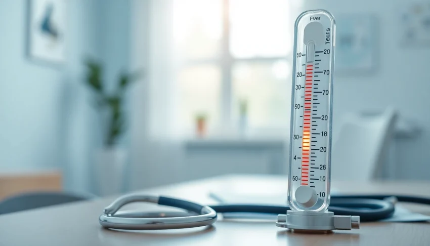Identify high temp using a thermometer to measure body temperature accurately in a healthcare environment.