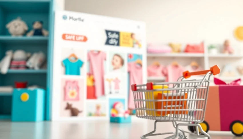Engaging view of http://www.websonlinestore.com showcasing colorful kids' clothing and toys.