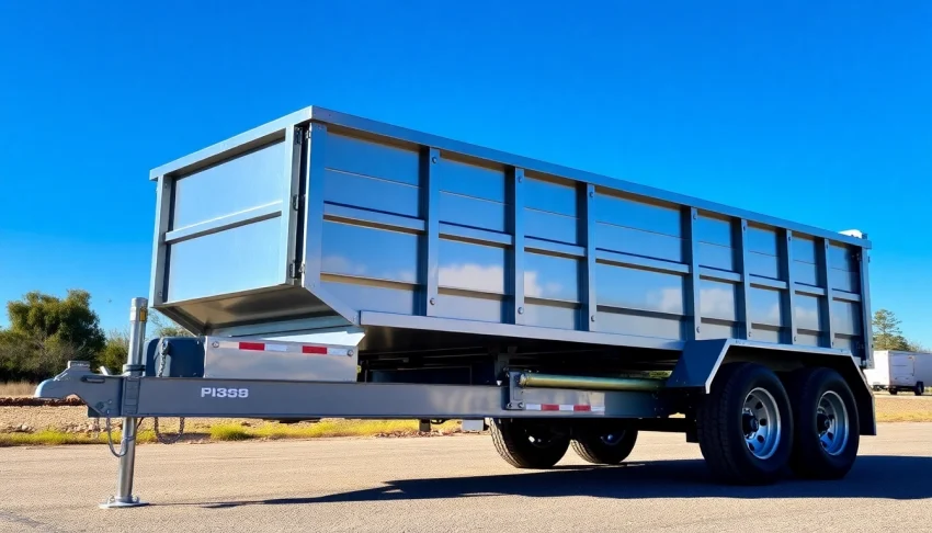 Explore high-quality dumpster trailers for sale that highlight durability and utility in a professional setting.