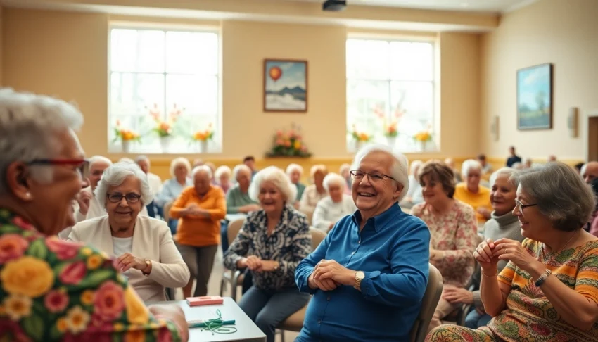 Seniors engaging in activities at Howard Lieburn Senior Center, showcasing community spirit.