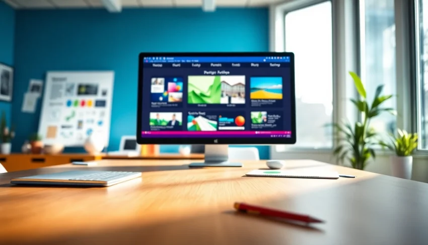 Designing creative websites for web design missouri in a professional studio environment.