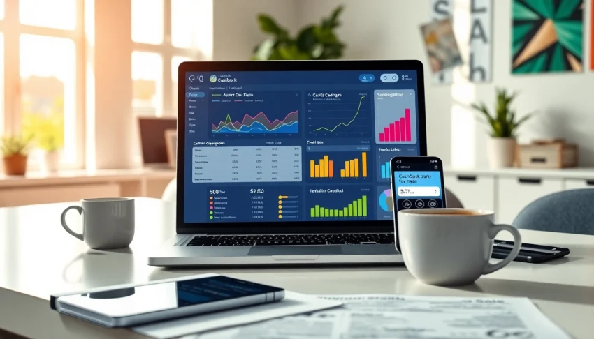 Analyze savings with the best cashback comparison tool displayed on a modern laptop screen.