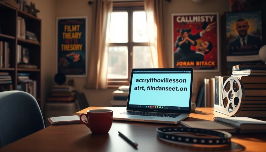 Analyze film lessons on http://everymoviehasalesson.com in a cozy, creative study.