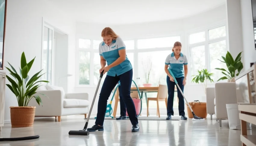 Efficient bond cleaning Brisbane experts thoroughly clean a spacious home.